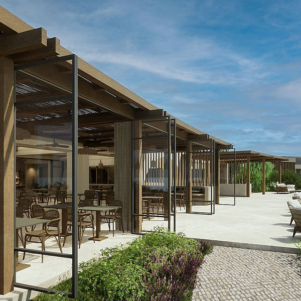 Zelia Resort Restaurant open sitting area